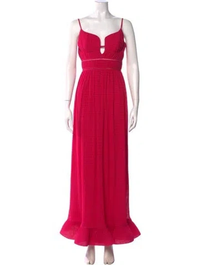 Pre-owned Simkhai Square Neckline Long Dress W/ Tags In Pink