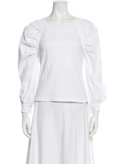 Pre-owned Simkhai Square Neckline Long Sleeve Top In Multi