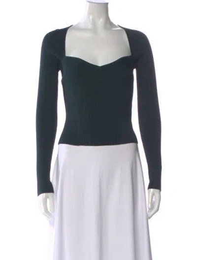 Pre-owned Simkhai Square Neckline Long Sleeve Top In Multi