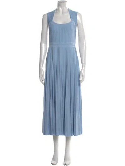 Pre-owned Simkhai Square Neckline Midi Length Dress W/ Tags In Blue