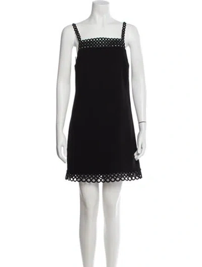Pre-owned Simkhai Square Neckline Mini Dress In Black
