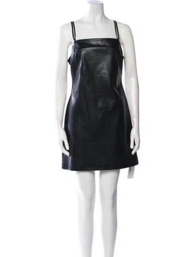Pre-owned Simkhai Square Neckline Mini Dress In Black