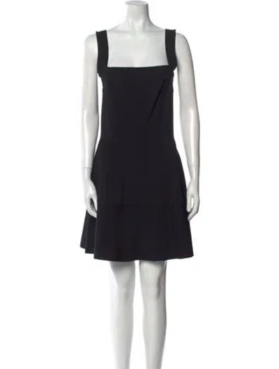 Pre-owned Simkhai Square Neckline Mini Dress In Black
