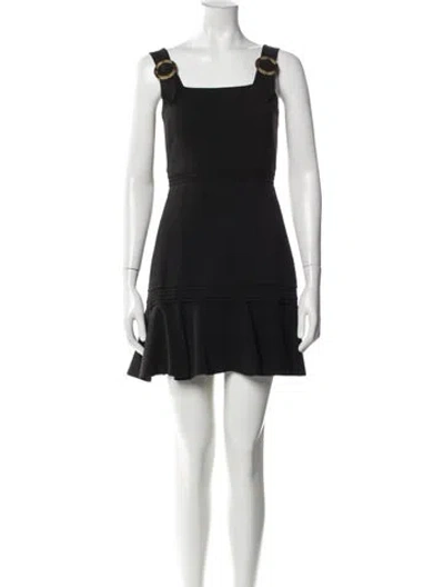 Pre-owned Simkhai Square Neckline Mini Dress In Black