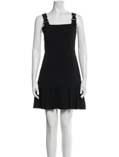 Pre-owned Simkhai Square Neckline Mini Dress In Black