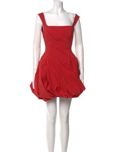 Pre-owned Simkhai Square Neckline Mini Dress In Pink