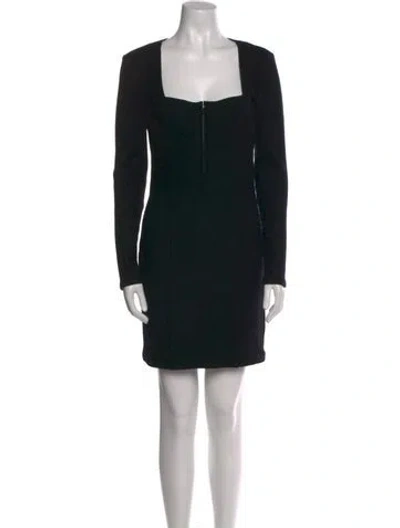 Pre-owned Simkhai Square Neckline Mini Dress W/ Tags In Black