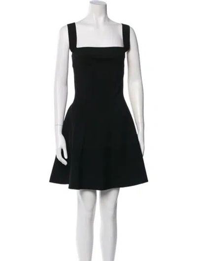Pre-owned Simkhai Square Neckline Mini Dress W/ Tags In Black