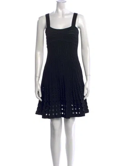 Pre-owned Simkhai Square Neckline Mini Dress W/ Tags In Black