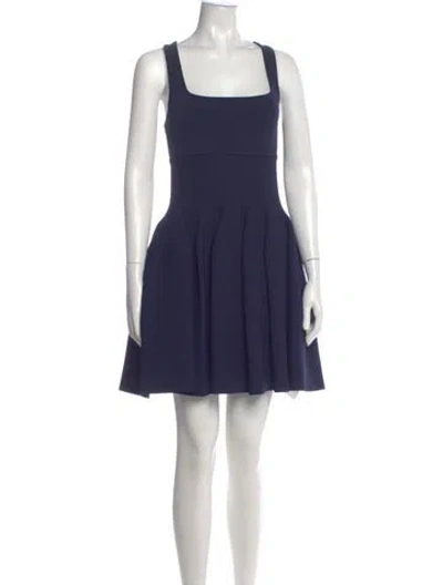 Pre-owned Simkhai Square Neckline Mini Dress W/ Tags In Blue