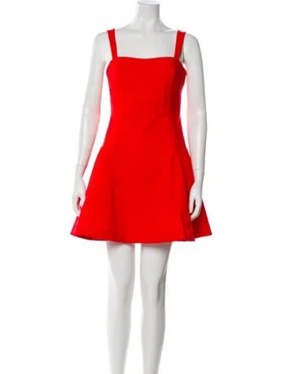 Pre-owned Simkhai Square Neckline Mini Dress W/ Tags In Orange