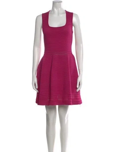 Pre-owned Simkhai Square Neckline Mini Dress W/ Tags In Pink