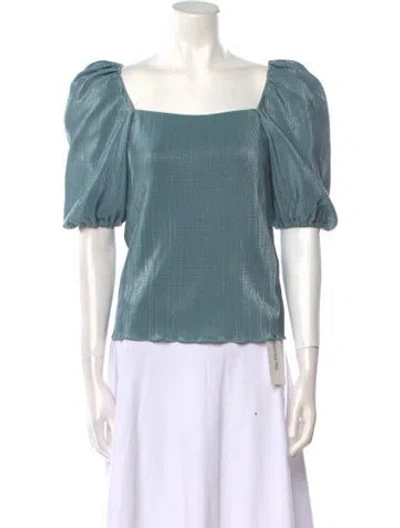 Pre-owned Simkhai Square Neckline Short Sleeve Blouse