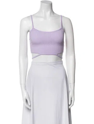 Pre-owned Simkhai Square Neckline Sleeveless Crop Top W/ Tags In White