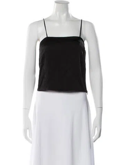 Pre-owned Simkhai Square Neckline Sleeveless Top In Black