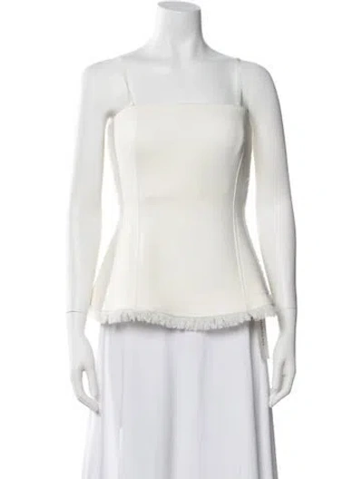 Pre-owned Simkhai Square Neckline Sleeveless Top In Neutral