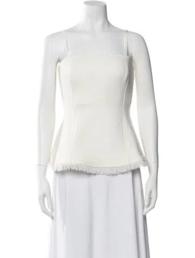 Pre-owned Simkhai Square Neckline Sleeveless Top In Neutral