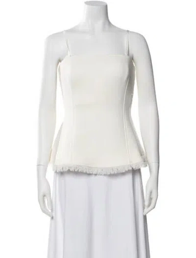 Pre-owned Simkhai Square Neckline Sleeveless Top In Neutral