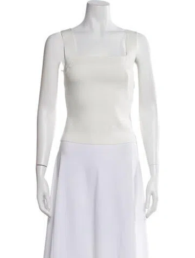 Pre-owned Simkhai Square Neckline Sleeveless Top In Neutral