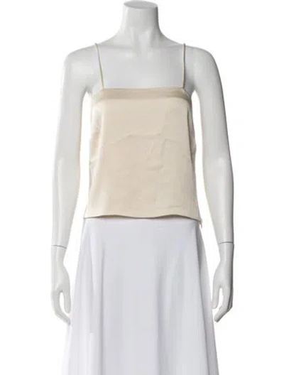 Pre-owned Simkhai Square Neckline Sleeveless Top In Neutral