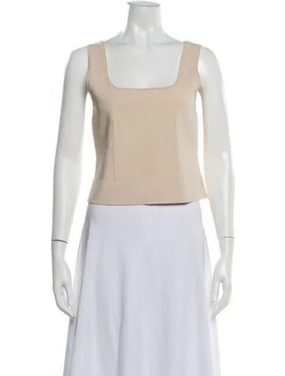 Pre-owned Simkhai Square Neckline Sleeveless Top W/ Tags In Neutral