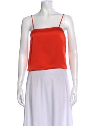 Pre-owned Simkhai Square Neckline Sleeveless Top W/ Tags In Orange