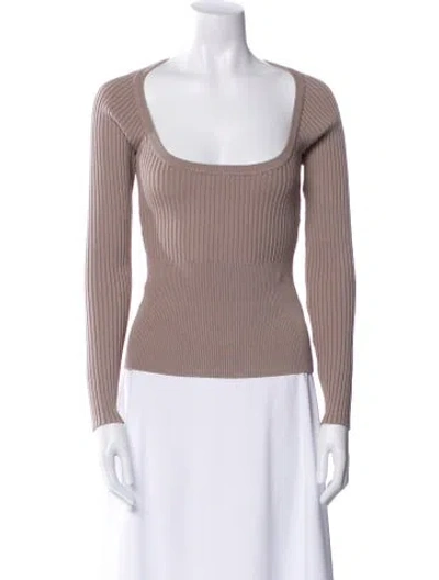 Pre-owned Simkhai Square Neckline Sweater In Neutral