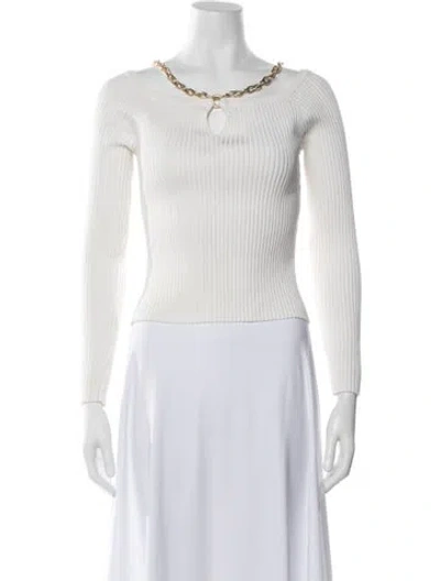 Pre-owned Simkhai Square Neckline Sweater In Neutrals