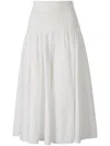Simkhai Womens White Stella Pleated Woven Midi Skirt Xs In White