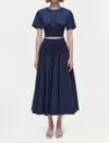 Simkhai Stella Maxi Skirt With Knit Yoke In Multi