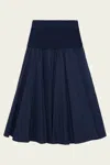 Simkhai Stella Maxi Skirt With Knit Yoke