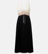 Simkhai Stephanie Pleated Poplin Midi Dress