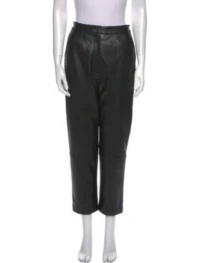 Pre-owned Simkhai Straight Leg Pants In Black
