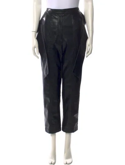 Pre-owned Simkhai Straight Leg Pants In Black