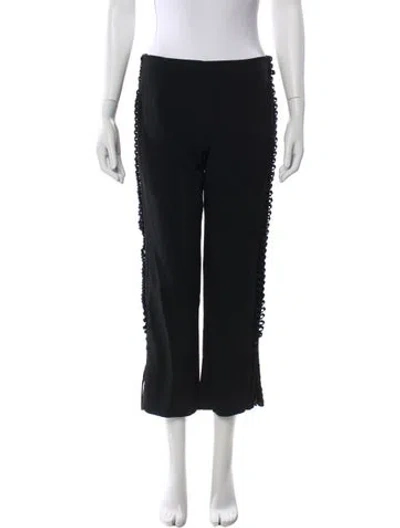 Pre-owned Simkhai Straight Leg Pants In Black