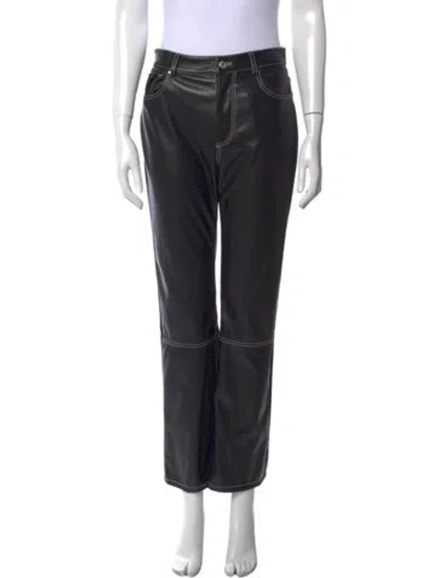 Pre-owned Simkhai Straight Leg Pants In Black
