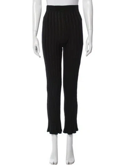 Pre-owned Simkhai Straight Leg Pants In Black