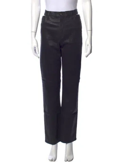 Pre-owned Simkhai Straight Leg Pants In Black
