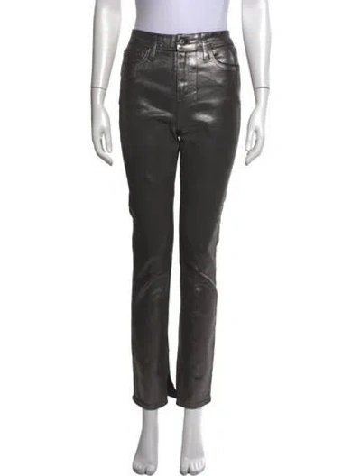 Pre-owned Simkhai Straight Leg Pants In Black