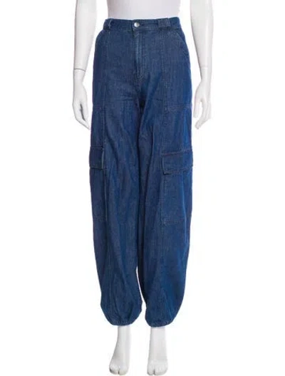 Pre-owned Simkhai Straight Leg Pants In Blue