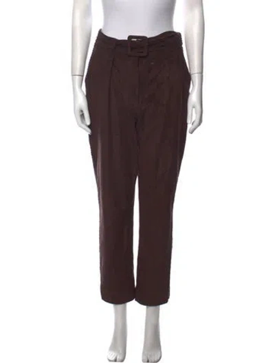 Pre-owned Simkhai Straight Leg Pants In Brown