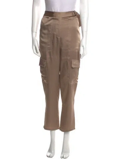 Pre-owned Simkhai Straight Leg Pants In Brown