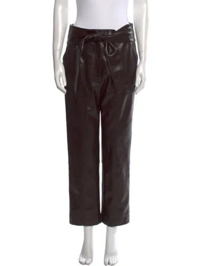 Pre-owned Simkhai Straight Leg Pants In Brown