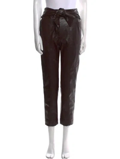 Pre-owned Simkhai Straight Leg Pants In Brown