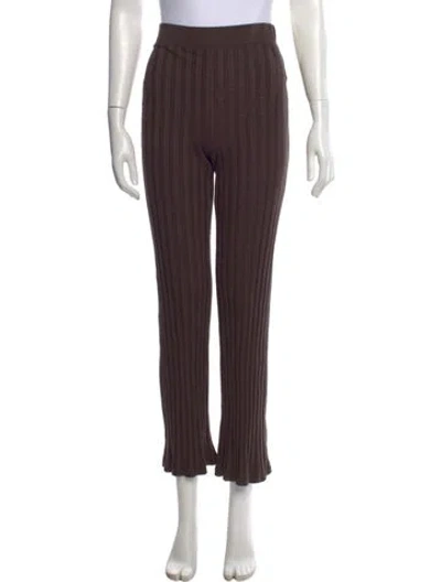 Pre-owned Simkhai Straight Leg Pants In Brown