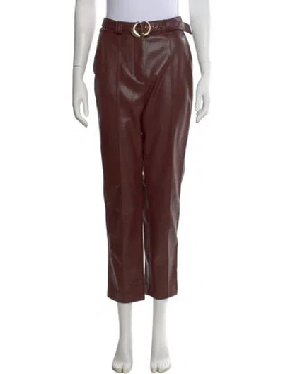 Pre-owned Simkhai Straight Leg Pants In Brown