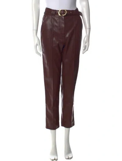 Pre-owned Simkhai Straight Leg Pants In Brown