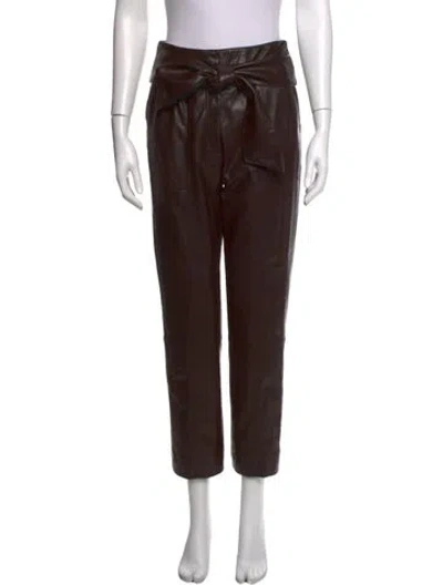 Pre-owned Simkhai Straight Leg Pants In Brown