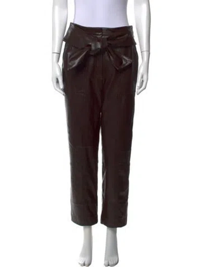 Pre-owned Simkhai Straight Leg Pants In Brown