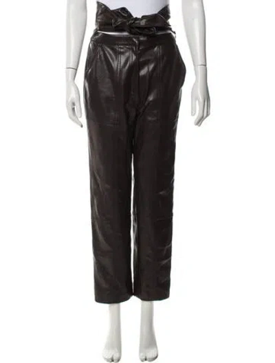 Pre-owned Simkhai Straight Leg Pants In Brown